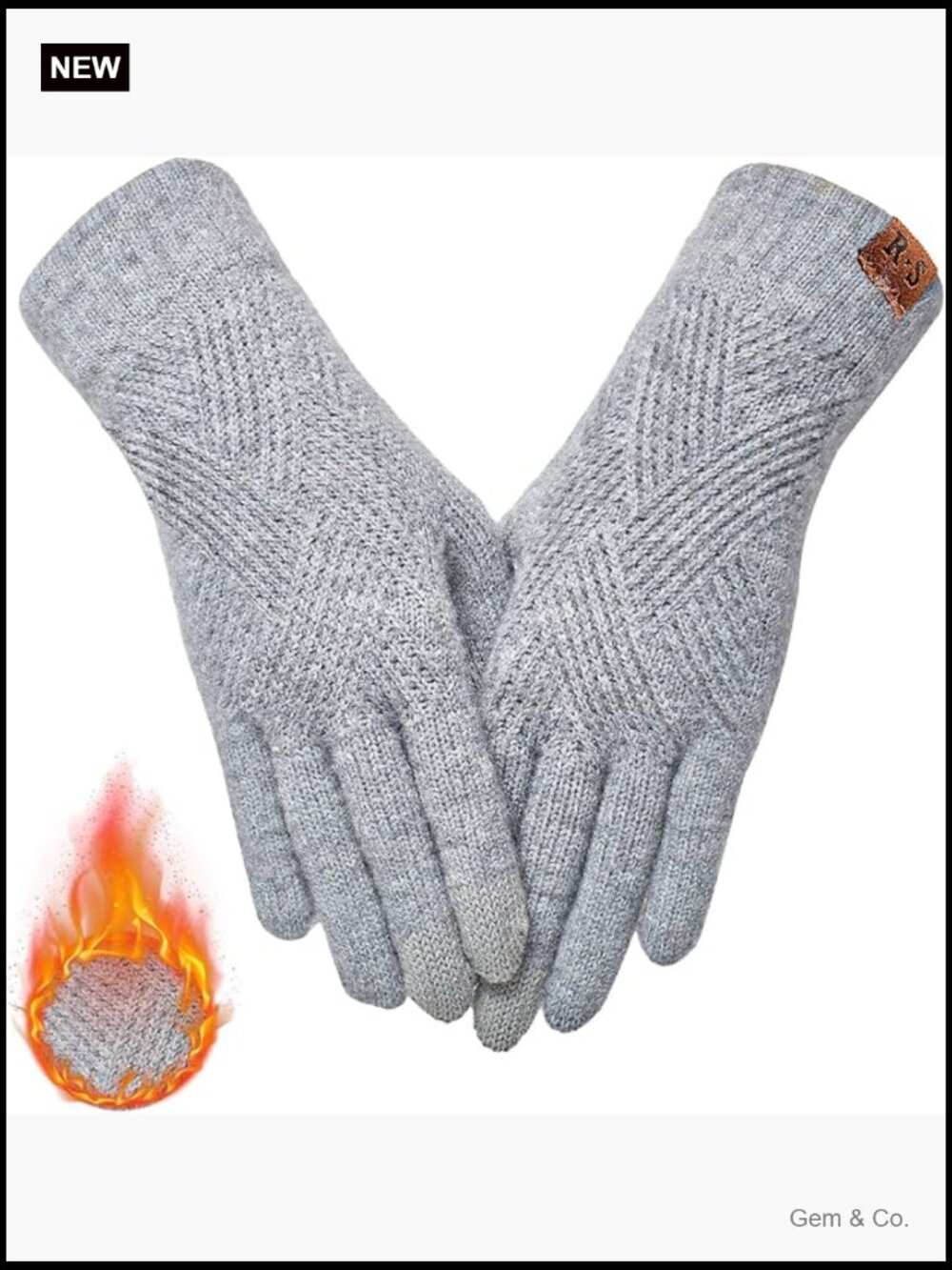 Women's Touch Screen Thermal Winter Gloves Warm Cold Weather Knit Gloves